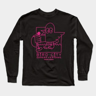 Logo #2 in Hot Pink Long Sleeve T-Shirt